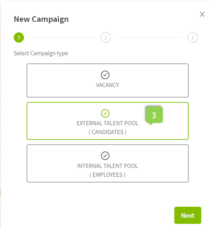 External Talent Pool Campaign