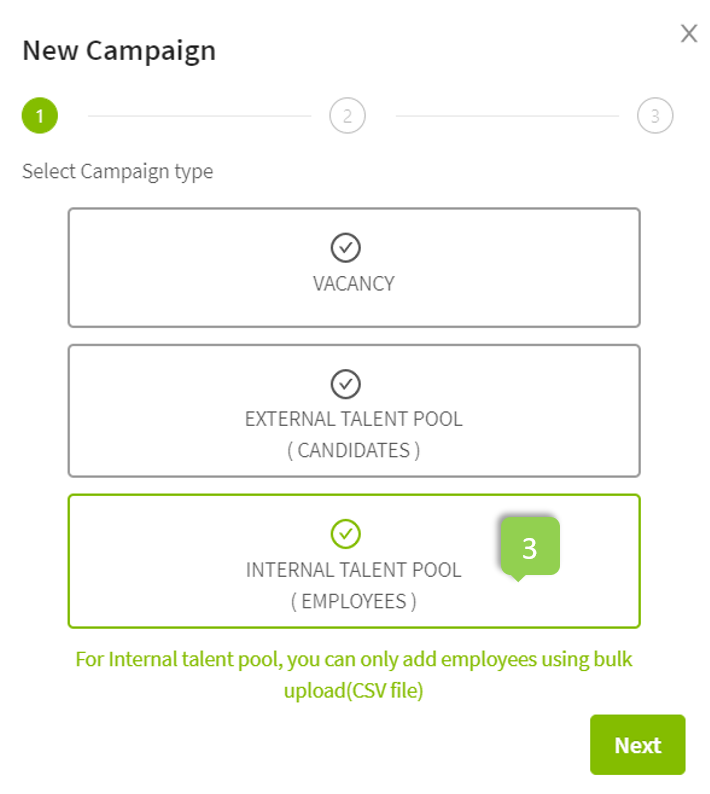 Internal Talent Pool Campaign